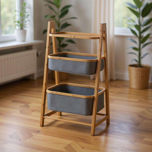 Nori Shelf with 2 Bamboo Frame by Wenko