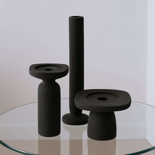 Candle Holder Squand Small – Black- by By-Boo