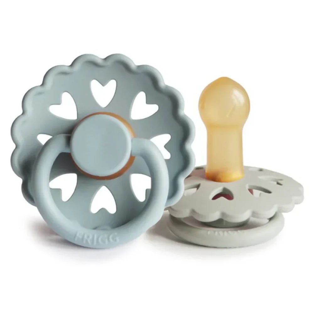 FRIGG Fairytale Latex Pacifier 6-18M 2-Pack Ole Lukoie/Clumsy Hans