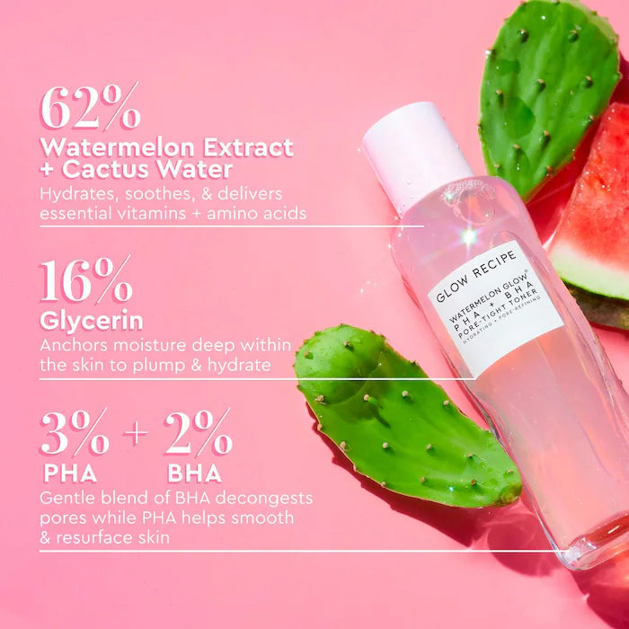 Glow Recipe  Mini Watermelon Glow PHA + BHA Pore-Tight Toner-
