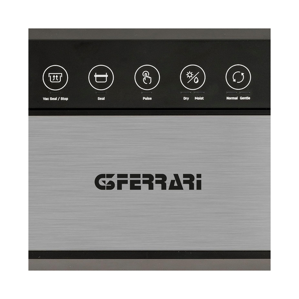 G3 Ferrari G20167 "Fresco Vac" Vacuum Sealer 110 W Double Pump 2 Functions Seals and Creates the Vacuum Soft Touch Panel with Power Indicator + 5 Bags of 20 x 30 cm