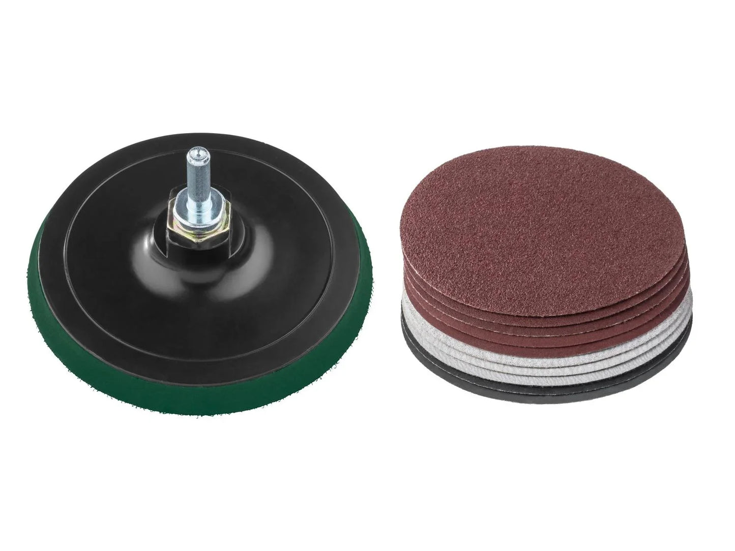 Parkside Hook & Loop Sanding Pad with Sanding Sheets Set