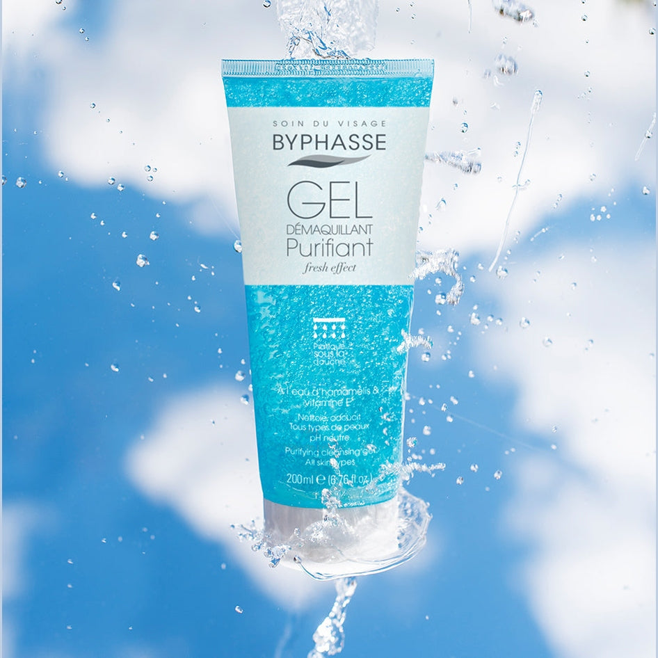 Byphasse Purifying cleansing and makeup remover gel all skin types 200ml