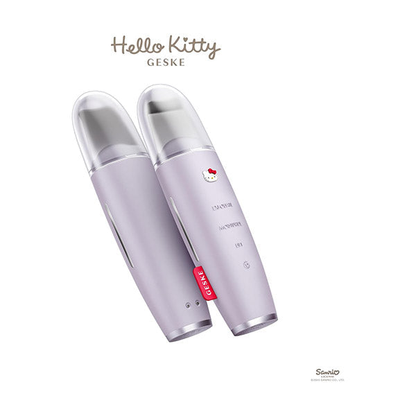 GESKE, Hello Kitty MicroCurrent Skin Scrubber & Blackhead Remover, 9 in 1