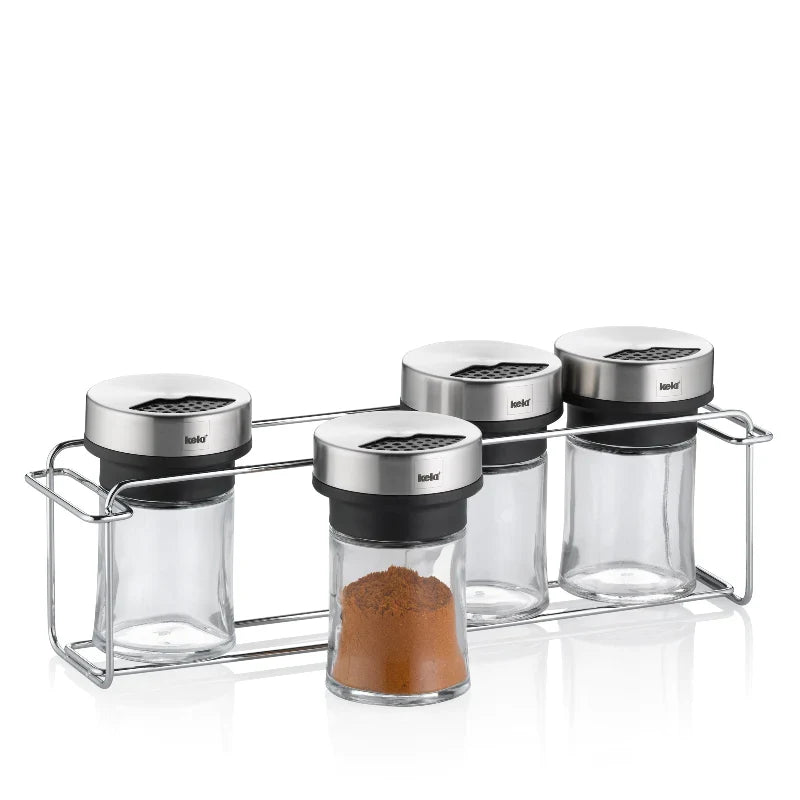 Kela Spice Rack 5pcs Silver Shining