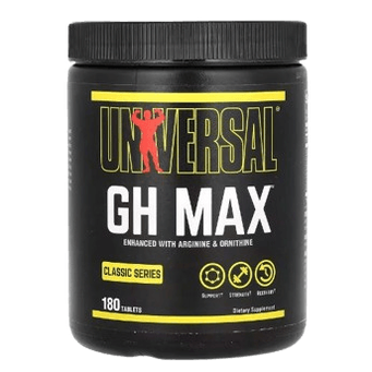 Universal Nutrition GH Max – Maximum Testosterone Booster (180 Tablets, 30 Servings)