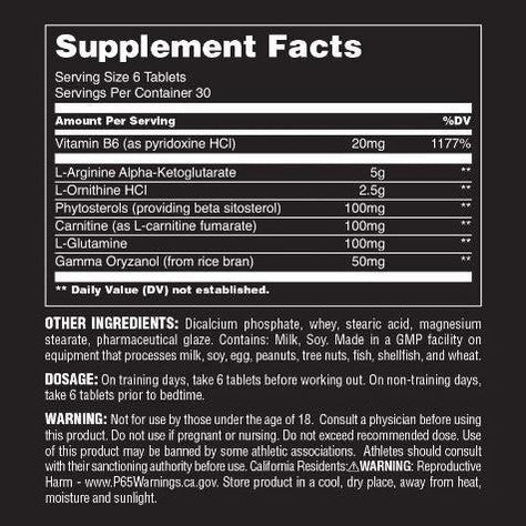 Universal Nutrition GH Max – Maximum Testosterone Booster (180 Tablets, 30 Servings)