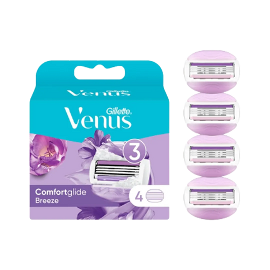Gillette Venus ComfortGlide Breeze Refill Blades - 4Pcs - Medaid International
