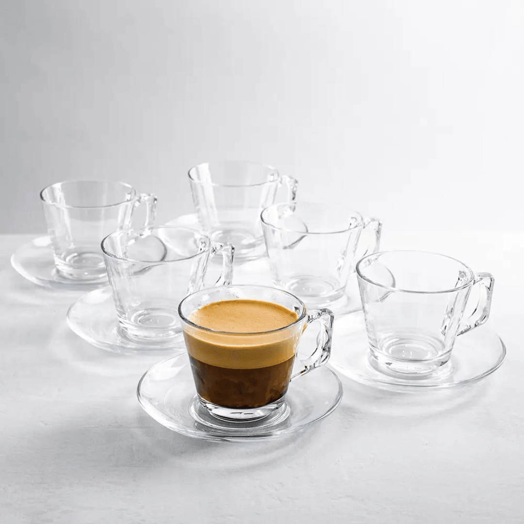Glass Espresso Cup Set of 6
