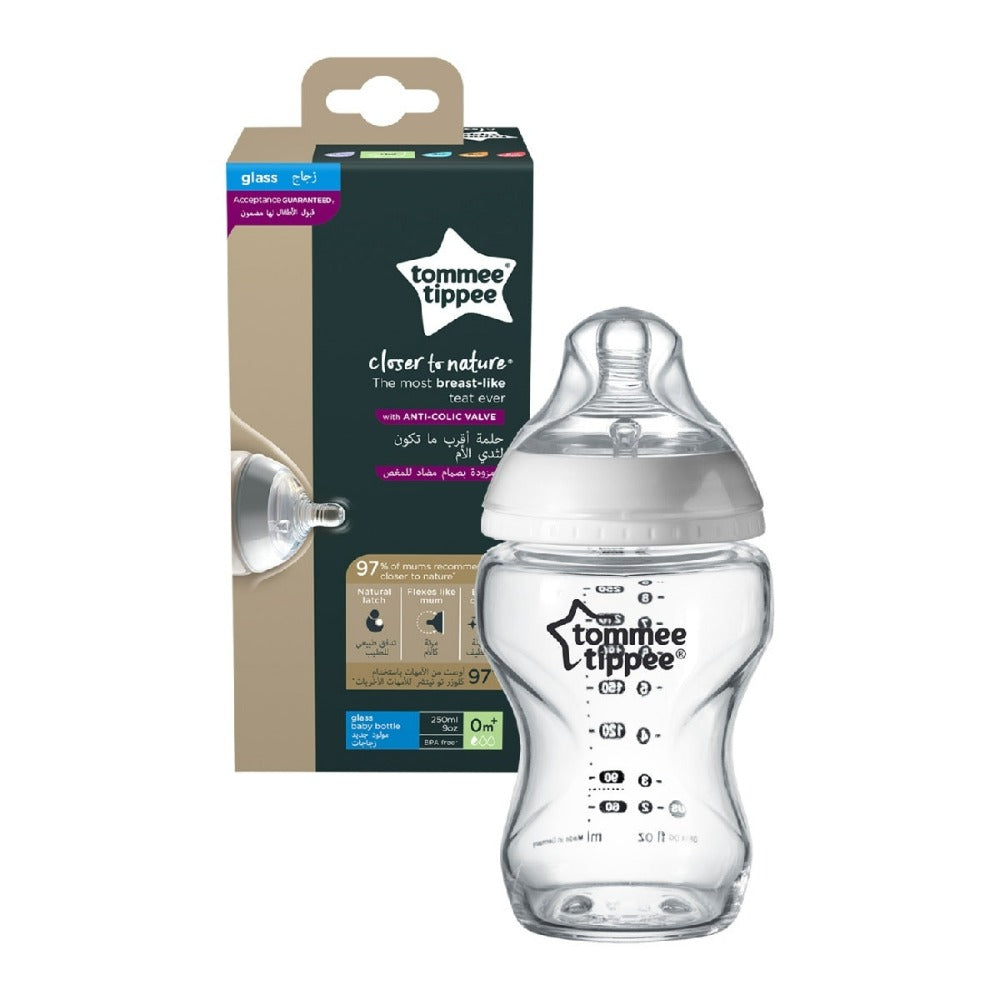Tommee Tippee Glass Bottle - 0m+ - Medaid International