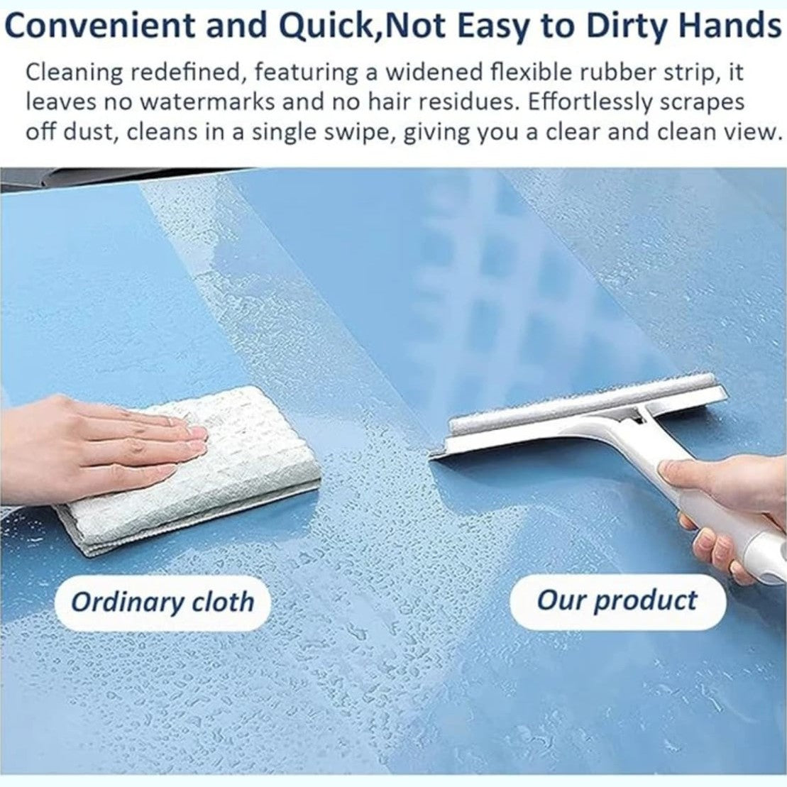 Glass Wiper with Spray