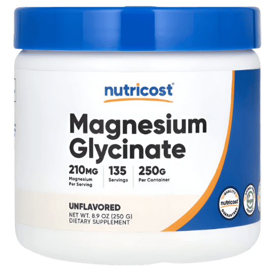 Nutricost Magnesium Glycinate Powder 250 g Unflavored