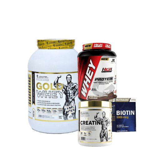 Gold Whey + High whey + Creatine + Vitamin D