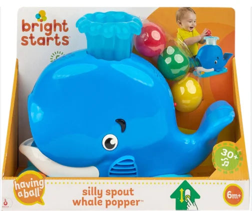 Kids2 - Bs Silly Spout - Whale Popper Toy