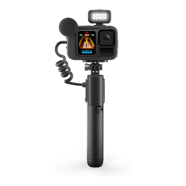 GoPro HERO13 Black Creator Edition - Includes HERO13 Black, Volta (Battery Grip, Tripod, Remote), Media Mod, Light Mod, Enduro Battery, Magnetic Latch Mount and Carrying Case
