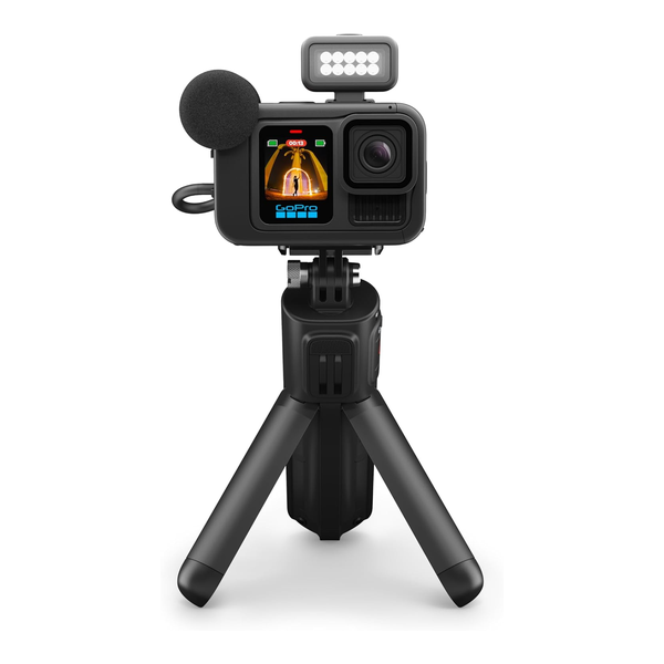 GoPro HERO13 Black Creator Edition - Includes HERO13 Black, Volta (Battery Grip, Tripod, Remote), Media Mod, Light Mod, Enduro Battery, Magnetic Latch Mount and Carrying Case
