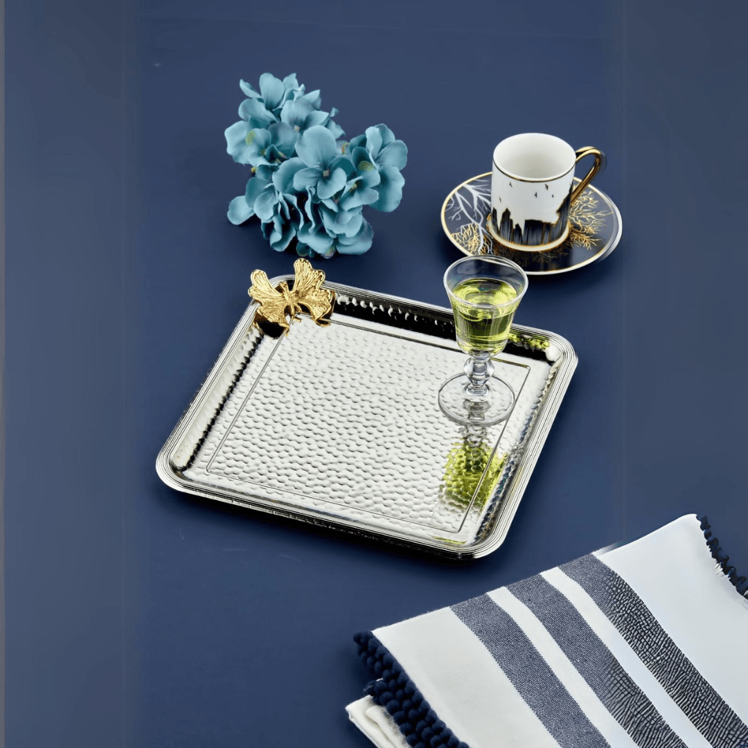 Gray Stainless Steel 25 cm Presentation Stand Lebanon"

