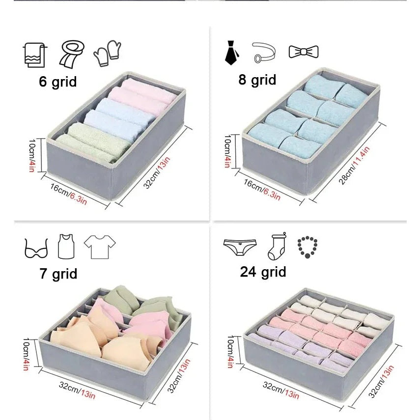 Drawer Clothes Organizer (Set of 4)