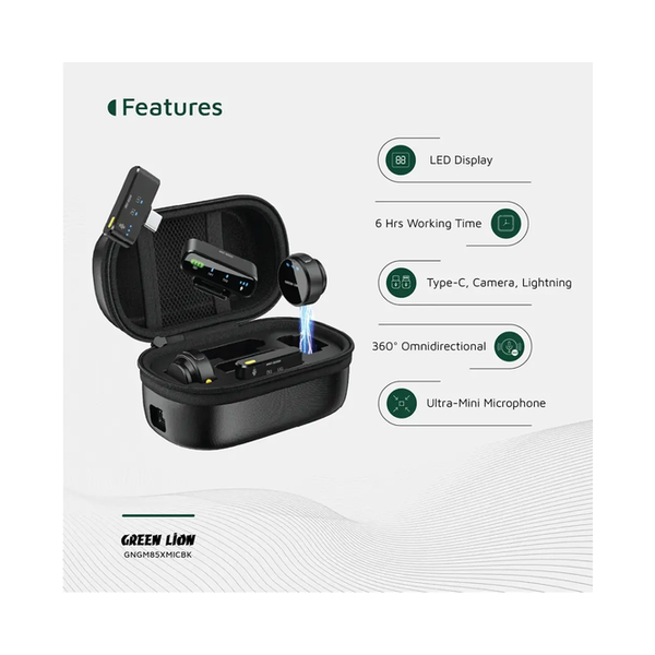 Green Lion GM-85X 3 In 1 Wireless Microphone