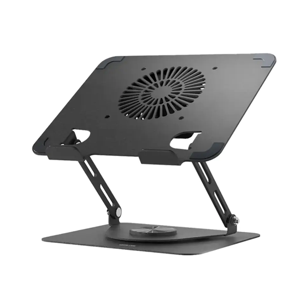 Green Lion Adjustable Laptop Stand with Cooling Fan, Compatible: 13 Inches-17 Inches Laptop, GNAD360STDBK