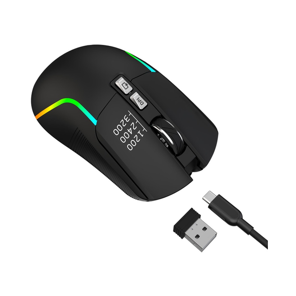 Green Lion Rechargeable Gaming Mouse, GNRM5RGMSEBK