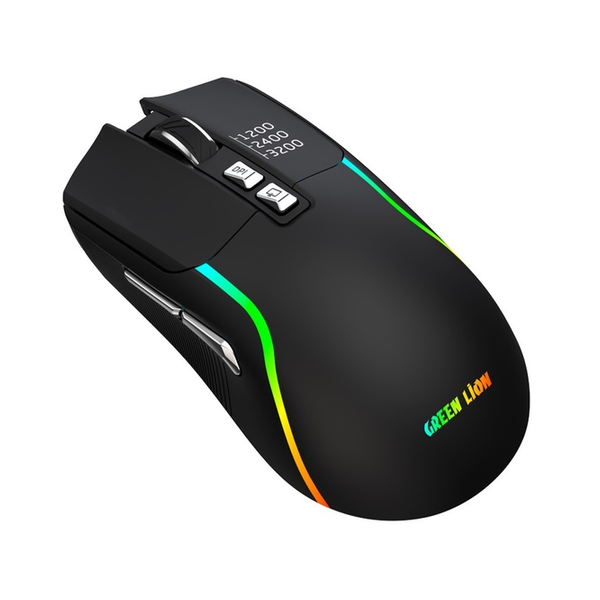 Green Lion Rechargeable Gaming Mouse, GNRM5RGMSEBK