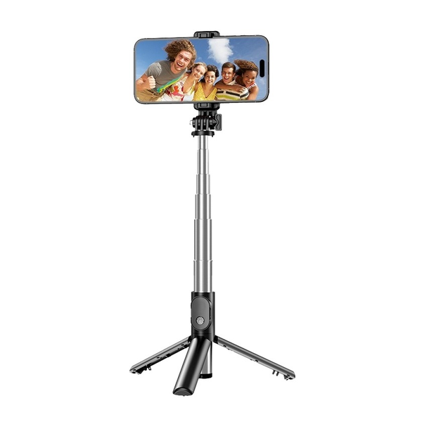 Green Lion Tripod Selfie Stick, 1 Click Selfie, Anti Slip Design, Foldable Tripod 360° Rotation, With Remote Control, Bluetooth, GL-STK5, GNTRISTKB