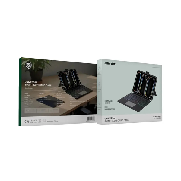 Green Lion Universal Smart Keyboard Case 9 to 11 Inches (Arabic & English)