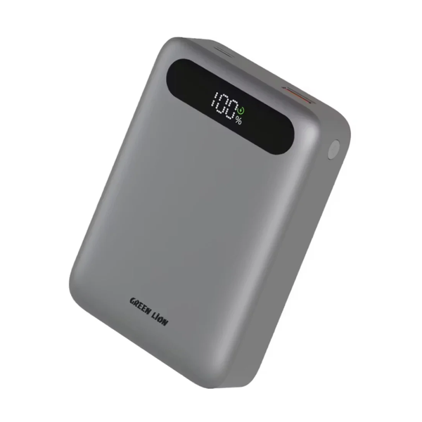 Green Lion Zuno 20000mAh Power Bank with Digital Display, GNZUN20PBGY