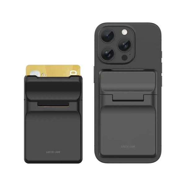 Green Lion W3-Magsafe Wallet Card Holder, GNW3MGHLDBK