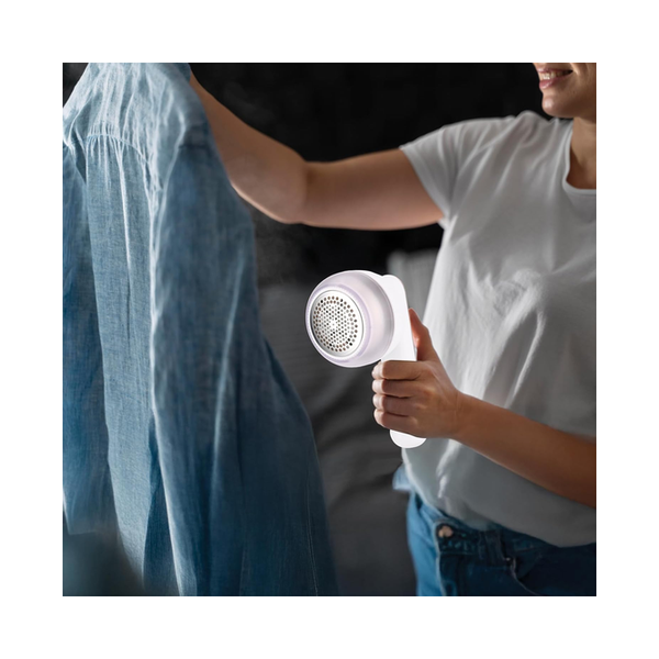 Green Lion Lint Y Lint Remover, For All Fabrics, 6-Blade Motor, 500mAh Battery,1Gear Speed, 45min Working Time, 2Hrs Charging Time,30Ml Lint Bin, LED Display, Safety Protection, Travel Friendly, GNLINTYWH