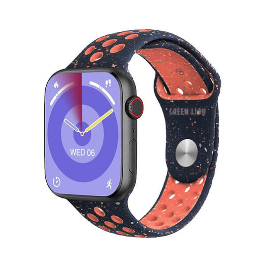 Green Lion, Ultimate Smart Watch + Silicone Black Strap