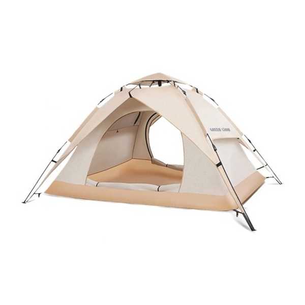 Green Lion GT-4 Ultimate Camping Tent, Waterproof, UV Protection, 2 Layers, Ventilated Mesh, Wind Proof Rope, Large Space, Beige, GNTNTGT4UBG