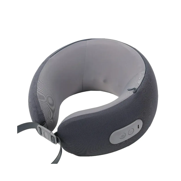 Green Lion Ergonomic Pillow with Neck Massager Function, GN29ERNECKGY
