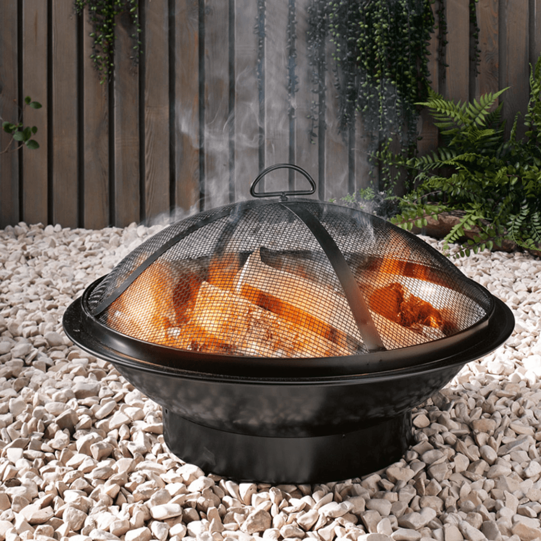GRILLMEISTER Fire Pit With Cover, Ø 54 cm Lebanon"
