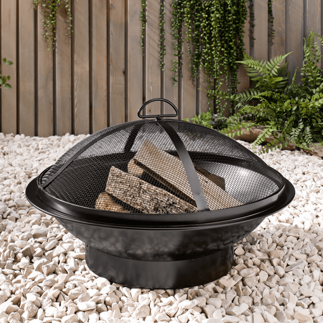 GRILLMEISTER Fire Pit With Cover, Ø 54 cm