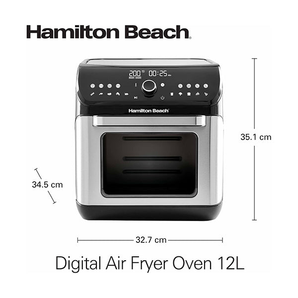 Hamilton Beach, 12L Digital Air Fryer Oven - AF1212-ME