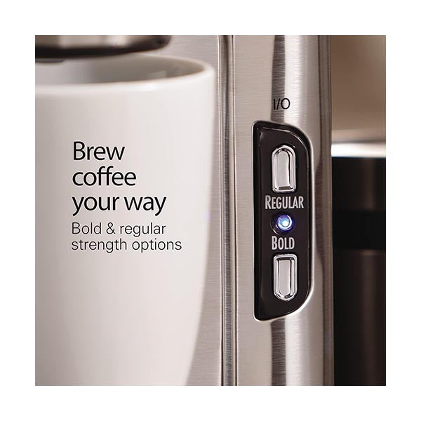 Hamilton Beach Scoop Single Serve Coffee Maker, Unique Heater for Hotter Faster Better Taste, Simple Scoop Place Brew, 1400 Watts - 49981-SAU