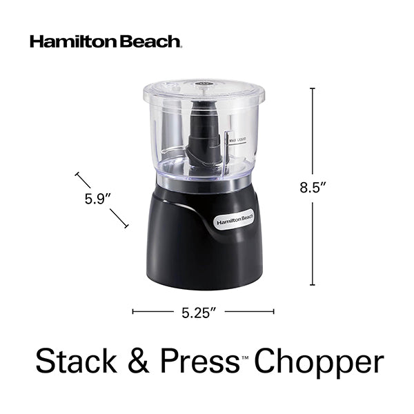 Hamilton Beach, Stack, and Press Food Chopper - 72850-ME