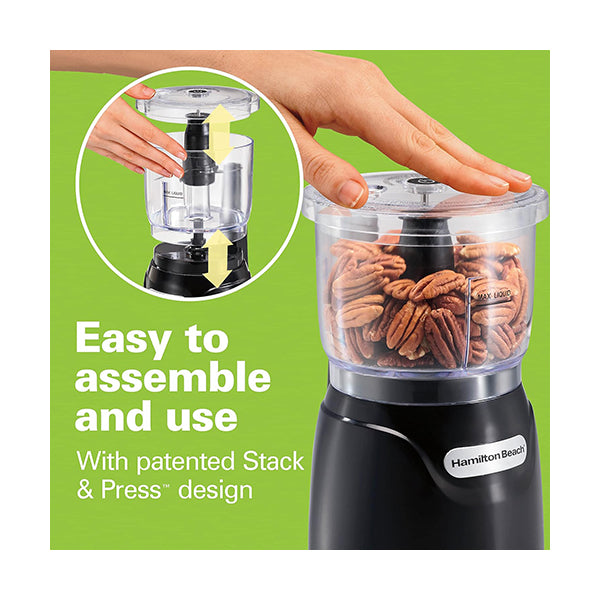Hamilton Beach, Stack, and Press Food Chopper - 72850-ME