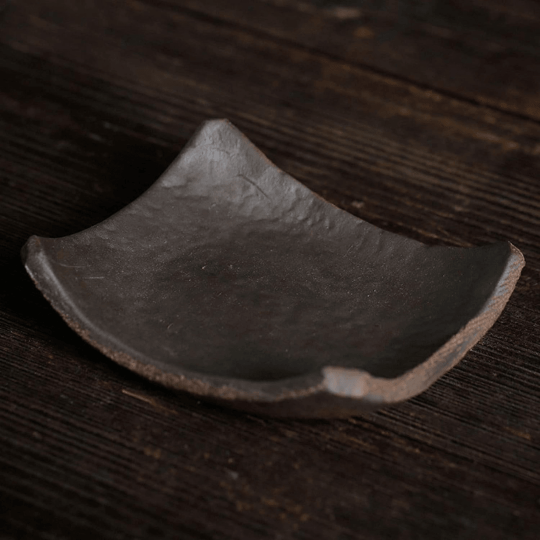 Handmade Retro Stoneware Cup And Saucer 50ML
