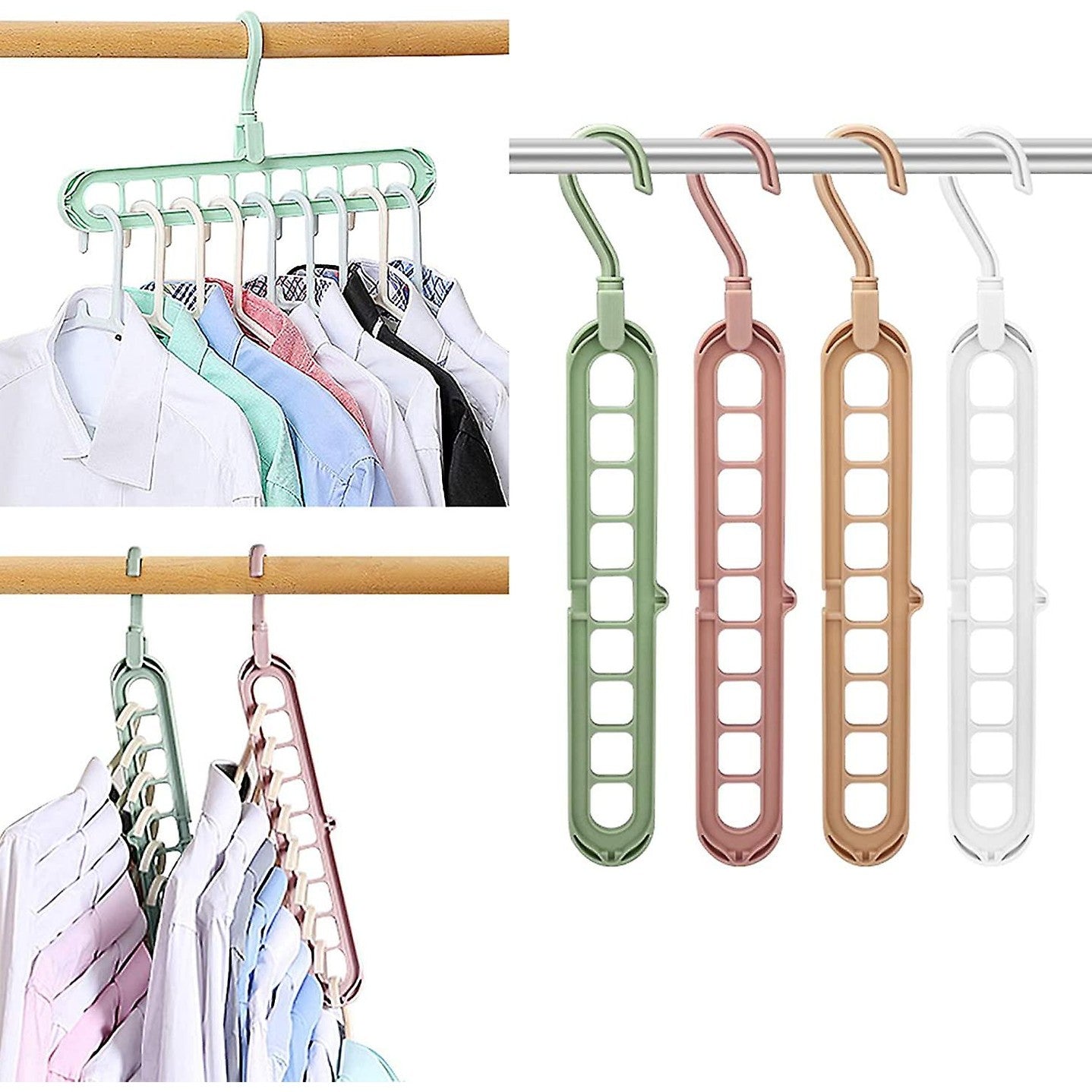 9-Hole Rotatable Hanger | 6 Pieces شماعة دوارة 9 ثقوب 6 قطع