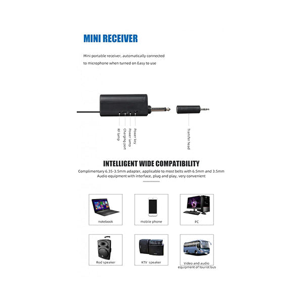 Wireless Rechargeable Microphone TTD-M10