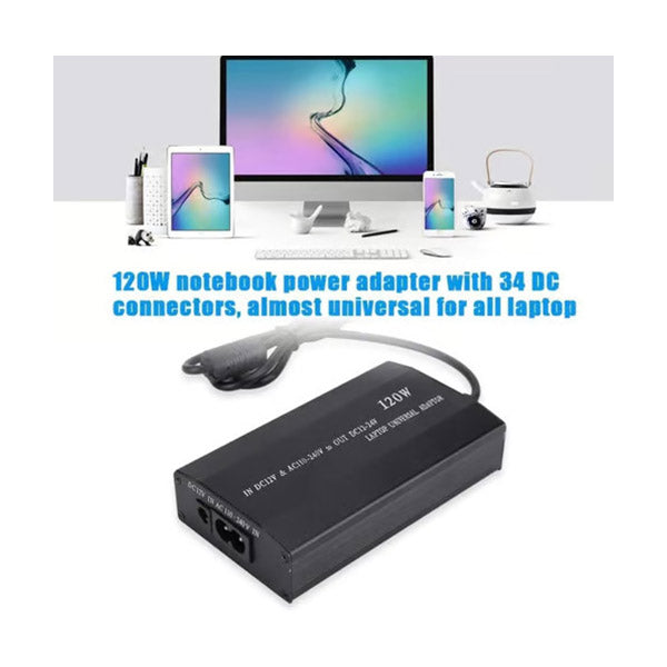 Hay-tech Universal Laptop Car & Home Charger Adapter -120W
