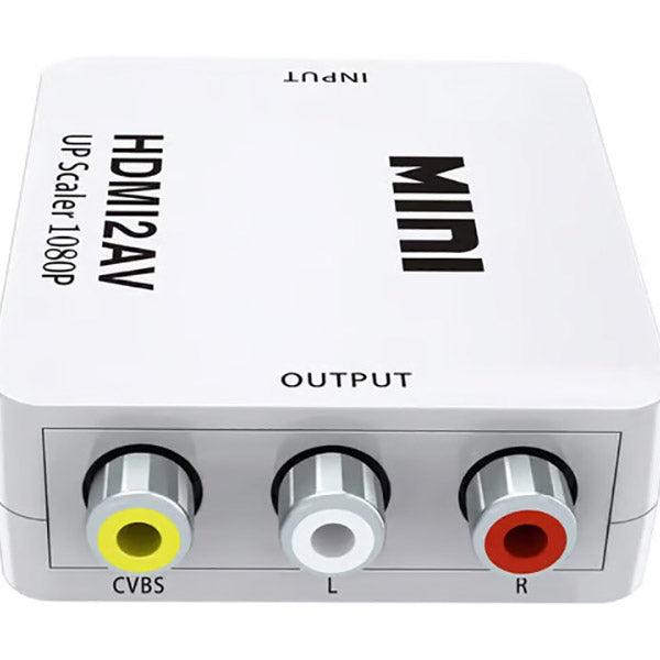 HDMI to AV 3RCA Video Audio Converter Adapter Supporting PAL/NTSC with USB Charge Cable - CB36
