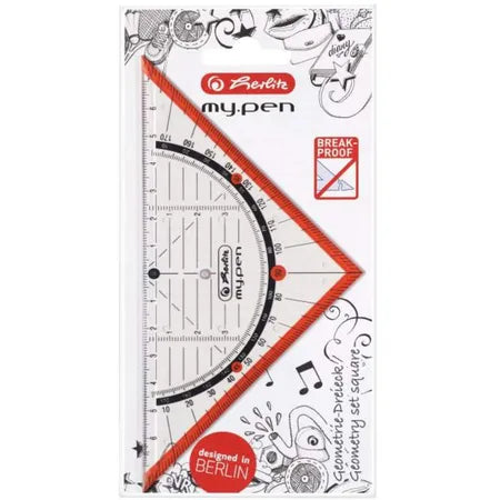 Herlitz My Pen Geometry Triangle 16cm Plastic|Herlitz In Lebanon