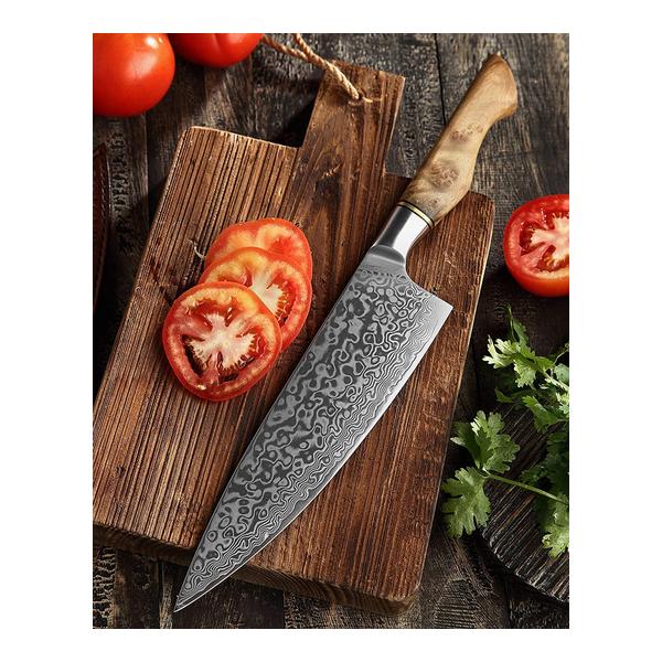 HEZHEN Damascus Chef Knife 67 Layers Master Series 8.3-inch Kitchen Knife Tools Accessories Chef Knives