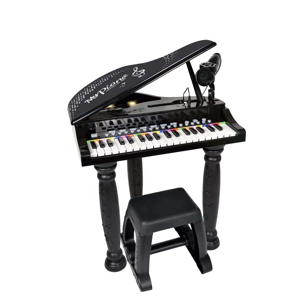 (Net) Electronic Piano Keyboard with Microphone and Phone Connection
