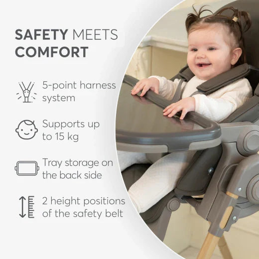 Kikkaboo - Highchair Spicy - Grey
