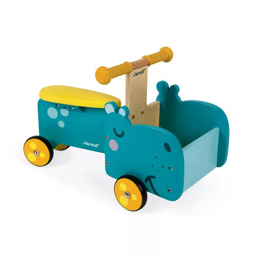 Janod - Hippopotamus - Ride On - Wood